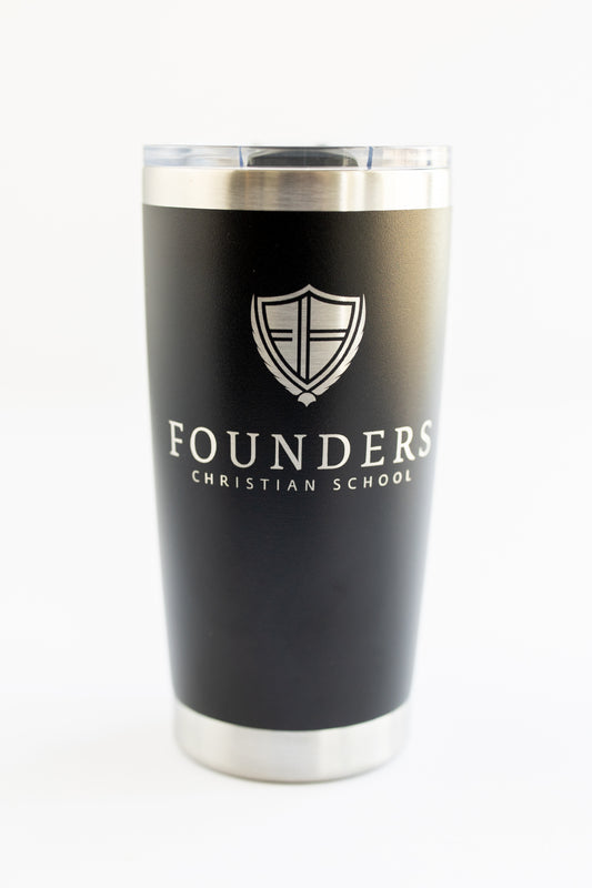 20oz Founders Logo | Black Tumbler