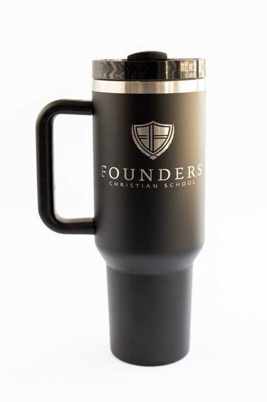 40oz Founders Logo | Black Tumbler