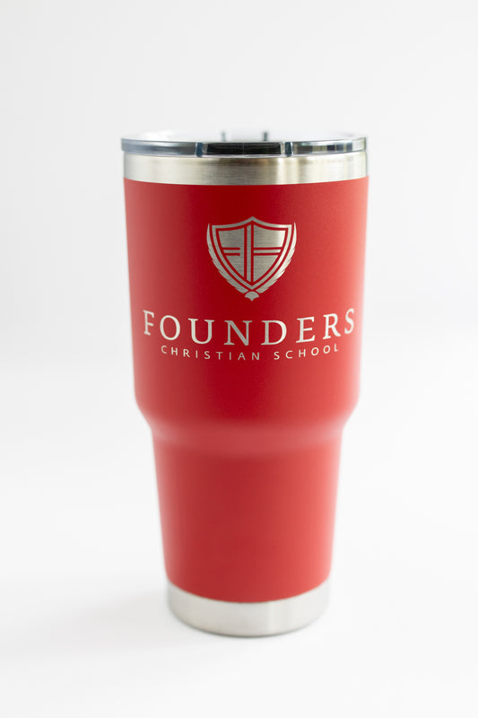 30oz Founders Logo | Red Tumbler