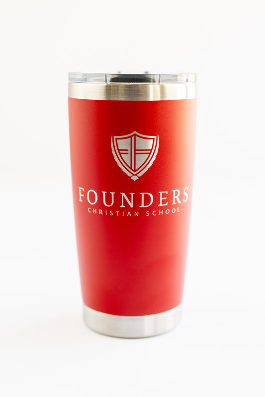 20oz Founders Logo | Red Tumbler